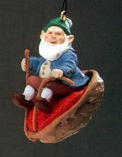 Aunt Krismas 'Walnut Shell Rider' ornament by Ed Seale. Year: 1986 - N/A series #0. 'Mint In Box' condition.