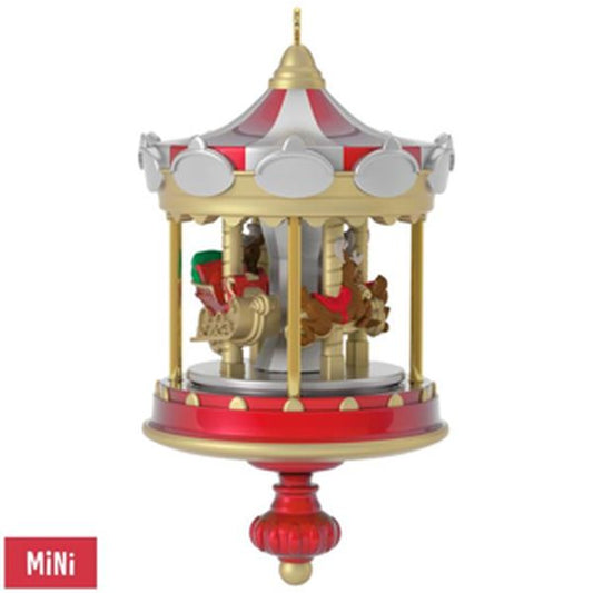 Aunt Krismas 'Christmas Carousel' ornament by Ken Crow. Year: 2017 - Christmas Carousel series #1. 'Mint In Box' condition.