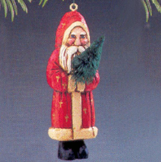 Aunt Krismas 'Folk Art Santa' ornament by Linda Sickman. Year: 1987 - N/A series #0. 'Mint In Box' condition.