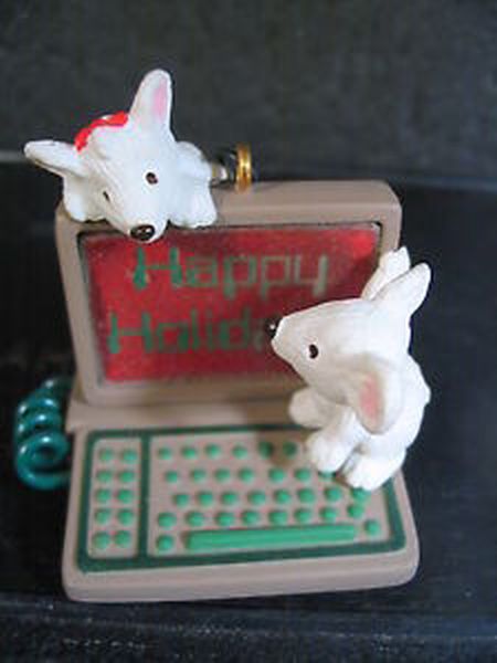 Aunt Krismas 'Happy Holidata' ornament by Bob Siedler. Year: 1987 - N/A series #0. 'Slightly Damaged Box' condition.