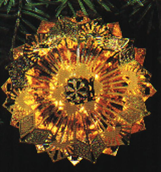 Aunt Krismas 'Lacy Brass Snowflake' ornament by Hallmark. Year: 1987 - N/A series #0. 'Mint In Box' condition.