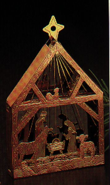 Aunt Krismas 'Multi-Plated Brass' ornament by Ed Seale. Year: 1987 - Miniature Creche series #3. 'Mint In Box' condition.