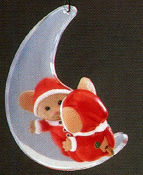 Aunt Krismas 'Mouse in the Moon' ornament by Ed Seale. Year: 1987 - N/A series #0. 'No Box' condition.