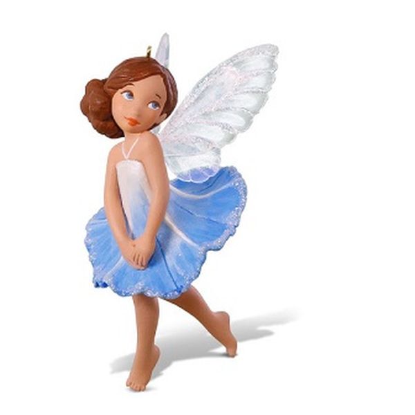 Aunt Krismas 'Morning Glory Fairy' ornament by Kristina Gaughran. Year: 2018 - Fairy Messengers series #14. 'Mint In Box' condition.