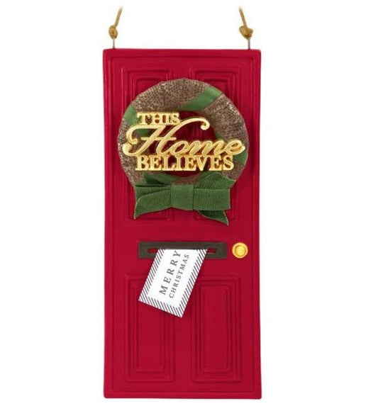 Aunt Krismas 'This Home Believes' ornament by Hallmark. Year: 2019 - N/A series #0. 'Mint In Box' condition.