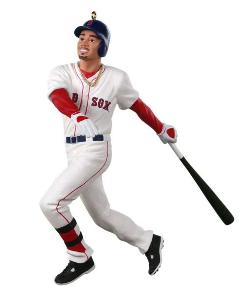 Aunt Krismas 'Mookie Betts' ornament by Hallmark. Year: 2019 - At the Ballpark  series #0. 'Mint In Box' condition.