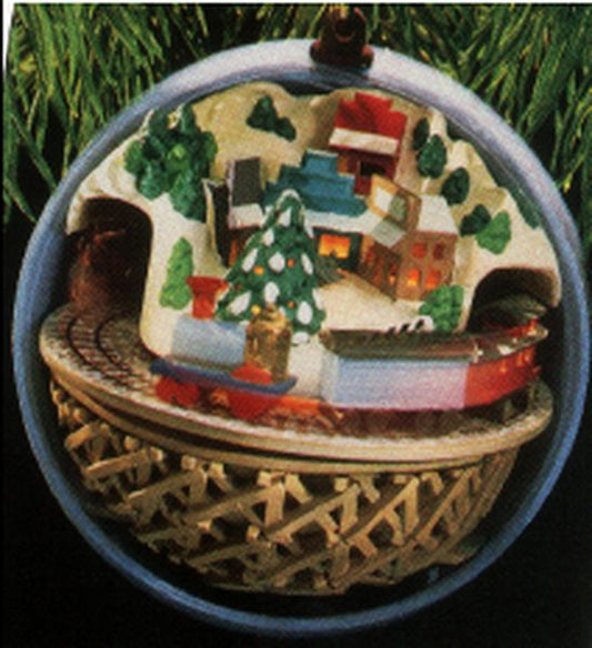 Aunt Krismas 'Country Express' ornament by Linda Sickman. Year: 1988 - L & M Trains  series #0. 'No Box' condition.