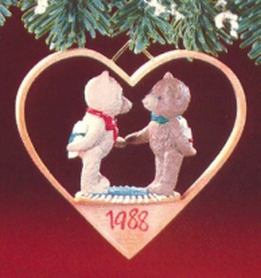 Aunt Krismas 'First Christmas Together' ornament by Sharon Pike. Year: 1988 - N/A series #0. 'No Box' condition.