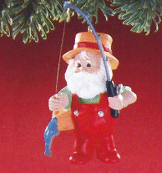 Aunt Krismas 'Gone Fishing' ornament by Bob Siedler. Year: 1988 - Fishing  series #0. 'No Box' condition.