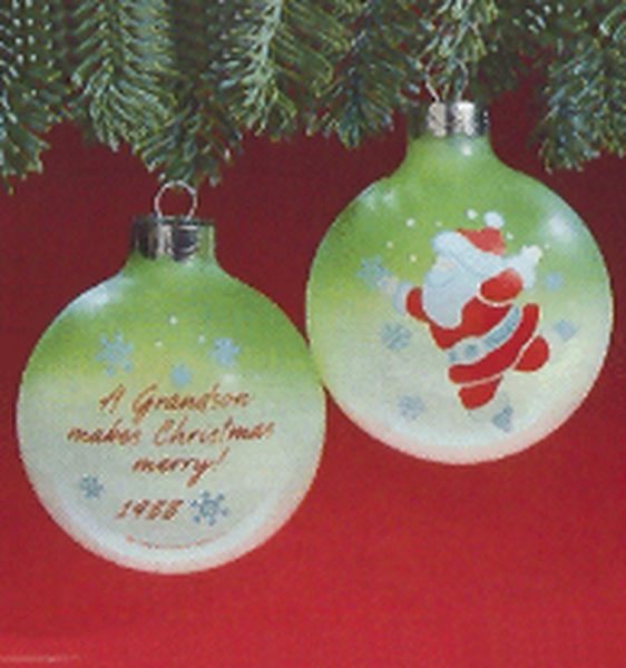 Aunt Krismas 'Grandson' ornament by LaDene Votruba. Year: 1988 - Grandson  series #0. 'Mint In Box' condition.