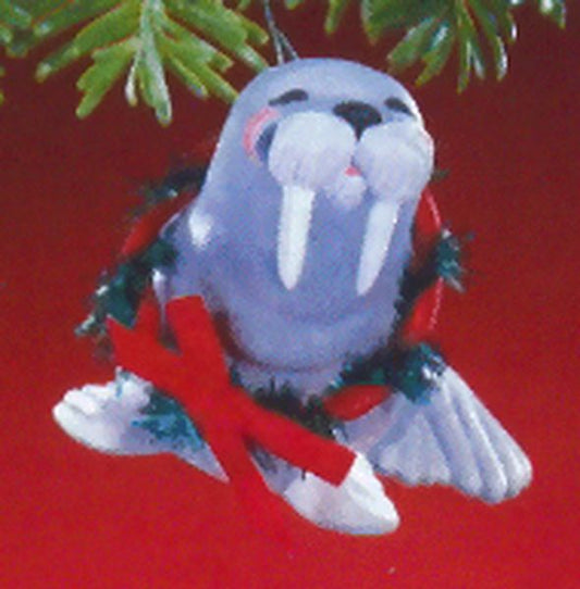 Aunt Krismas 'Jolly Walrus' ornament by Anita Marra Rogers. Year: 1988 - N/A series #0. 'Mint In Box' condition.