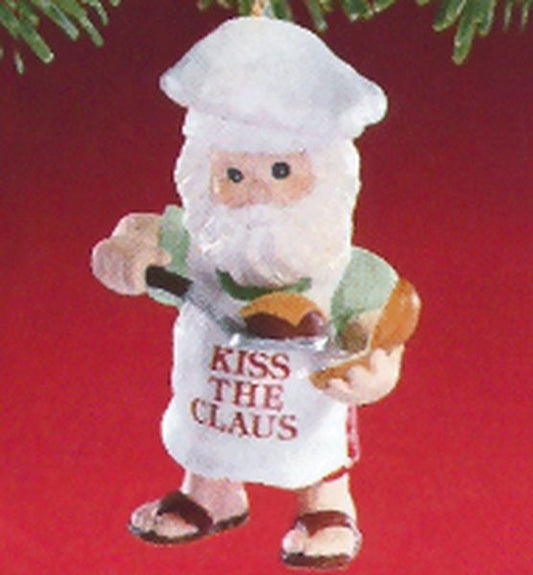 Aunt Krismas 'Kiss the Claus' ornament by Duane Unruh. Year: 1988 - N/A series #0. 'No Box' condition.