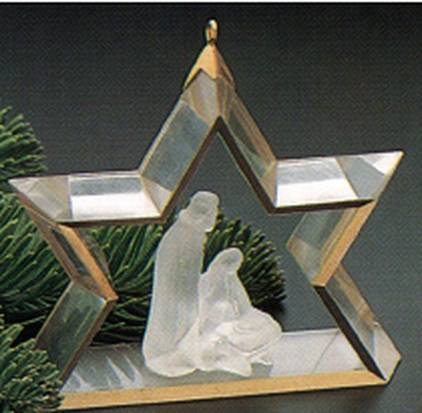 Aunt Krismas 'Acrylic' ornament by Duane Unruh. Year: 1988 - Miniature Creche series #4. 'No Box' condition.