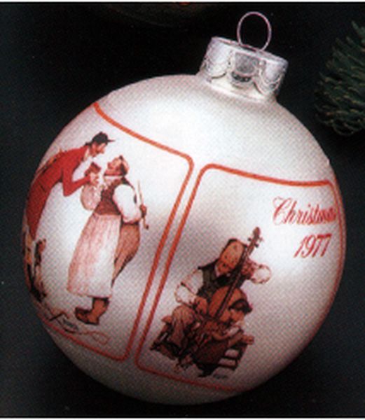 Aunt Krismas 'Norman Rockwell' ornament by Hallmark. Year: 1977 - N/A series #0. 'Damaged Box' condition.