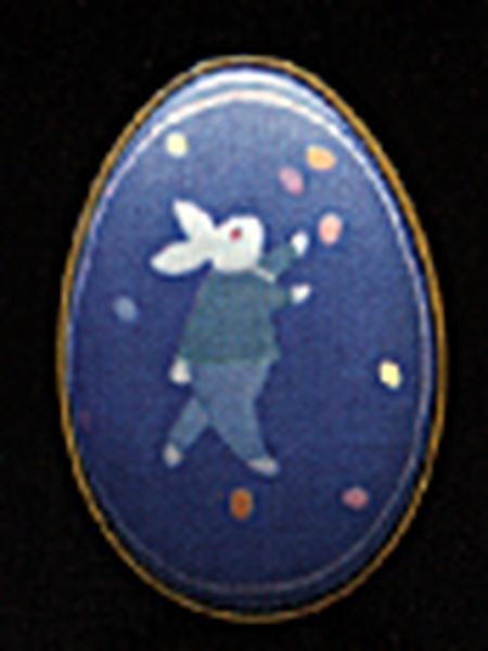 Aunt Krismas 'Boy Bunny' ornament by Hallmark. Year: 1988 - N/A series #0. 'Mint In Box' condition.