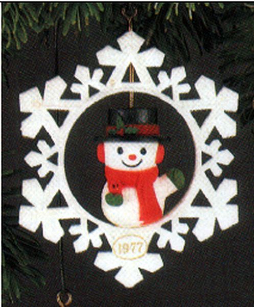 Aunt Krismas 'Snowman (Twirl-About)' ornament by Linda Sickman. Year: 1977 - N/A series #0. 'No Box' condition.