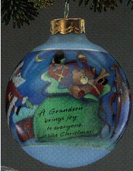 Aunt Krismas 'Grandson' ornament by Michele Pyda-Sevcik. Year: 1989 - Grandson  series #0. 'Mint In Box' condition.