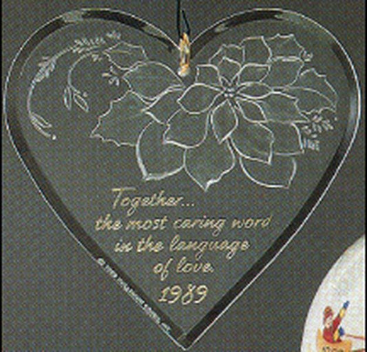 Aunt Krismas 'Language of Love' ornament by Hallmark. Year: 1989 - N/A series #0. 'No Box' condition.