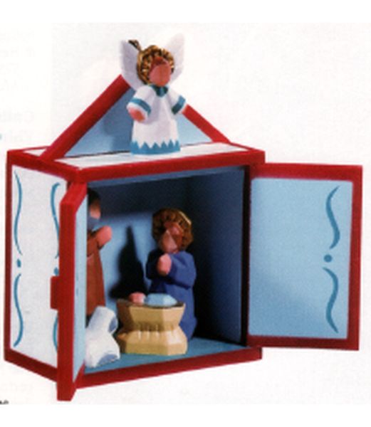 Aunt Krismas 'Handcrafted' ornament by Anita Marra Rogers. Year: 1989 - Miniature Creche series #5. 'Mint In Box' condition.