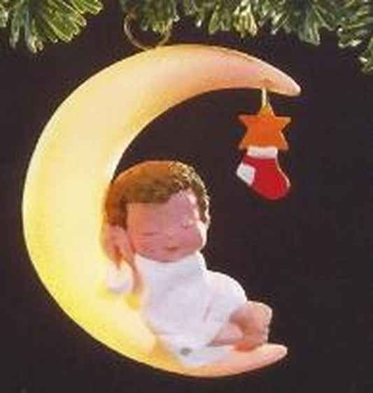 Aunt Krismas 'Moonlit Nap' ornament by Robert Chad. Year: 1989 - N/A series #0. 'No Box' condition.