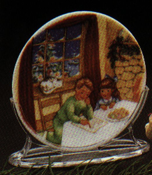 Aunt Krismas 'Cookies for Santa' ornament by LaDene Votruba. Year: 1990 - Collector's Plate series #4. 'Mint In Box' condition.