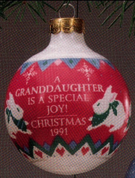 Aunt Krismas 'Granddaughter' ornament by Michele Pyda-Sevcik. Year: 1991 - Granddaughter  series #0. 'Mint In Box' condition.