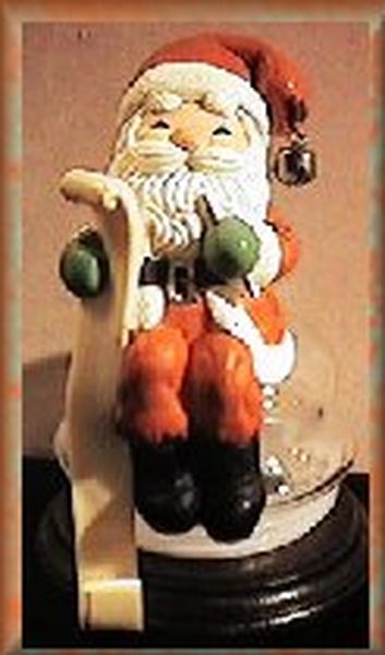 Aunt Krismas 'Santa with List' ornament by Hallmark. Year: 1978 - N/A series #0. 'No Box' condition.