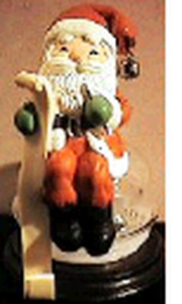Aunt Krismas 'Santa  With List - Stocking Hanger' ornament by Hallmark. Year: 1978 - N/A series #0. 'Mint In Box' condition.
