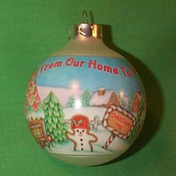 Aunt Krismas 'From Our Home To Yours' ornament by LaDene Votruba. Year: 1992 - N/A series #0. 'Mint In Box' condition.
