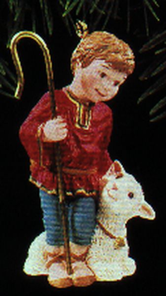 Aunt Krismas 'Loving Shepherd' ornament by Patricia Andrews. Year: 1992 - N/A series #0. 'No Box' condition.