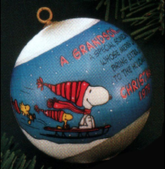 Aunt Krismas 'Grandson' ornament by Hallmark. Year: 1979 - Grandson  series #0. 'No Box' condition.