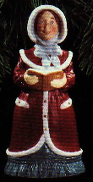 Aunt Krismas 'Lady Daphne' ornament by Robert Chad. Year: 1993 - Dickens Caroler Bell series #4. 'Mint In Box' condition.