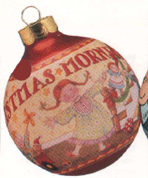 Aunt Krismas 'Mary Engelbreit (Christmas Morning)' ornament by Julia Lee. Year: 1993 - Mary Engelbreit  series #0. 'No Price Tag' condition.