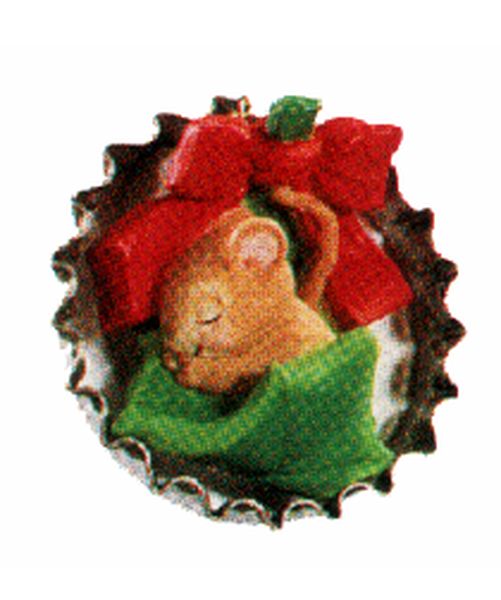 Aunt Krismas 'Forty Winks' ornament by John (Collin) Francis . Year: 1993 - Santa’s Club Soda  series #0. 'Mint In Box' condition.