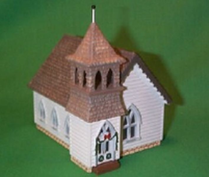 Aunt Krismas 'Country Church' ornament by Tim Bauer. Year: 1994 - Sarah Plain and Tall  series #0. 'Mint In Box' condition.