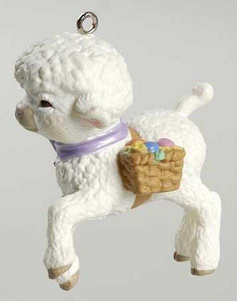 Aunt Krismas 'Joyful Lamb' ornament by Duane Unruh. Year: 1994 - N/A series #0. 'Mint In Box' condition.