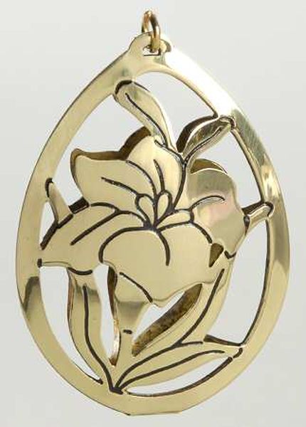 Aunt Krismas 'Elegant Lily' ornament by LaDene Votruba. Year: 1995 - N/A series #0. 'Mint In Box' condition.