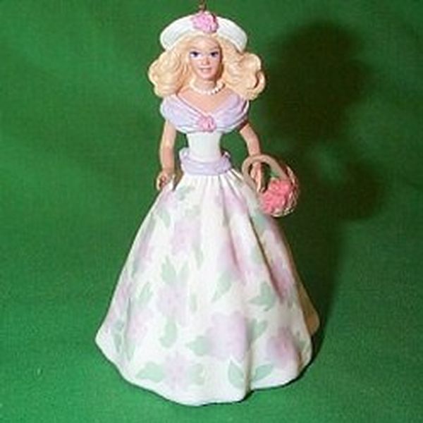 Aunt Krismas 'Springtime Barbie' ornament by Patricia Andrews. Year: 1995 - Springtime Barbie series #1. 'Mint In Box' condition.