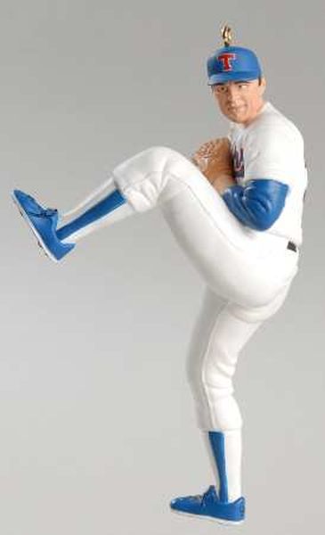 Aunt Krismas 'Nolan Ryan ' ornament by Dill Rhodus. Year: 1996 - At the Ballpark series #1. 'Mint In Box' condition.