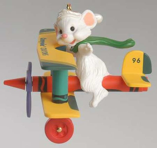 Aunt Krismas 'Bright Flying Colors' ornament by Ken Crow. Year: 1996 - Crayola Crayon series #8. 'Mint In Box' condition.