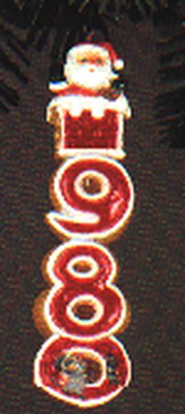 Aunt Krismas 'Santa 1980' ornament by Sue Tague. Year: 1980 - N/A series #0. 'No Box' condition.