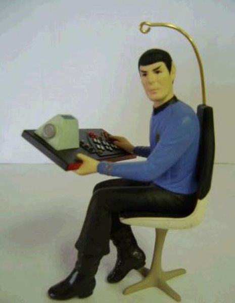 Aunt Krismas 'Mr. Spock' ornament by Anita Marra Rogers. Year: 1996 - Star Trek  series #0. 'Mint In Box' condition.