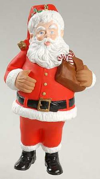 Aunt Krismas 'Santa' ornament by Bob Siedler. Year: 1996 - N/A series #0. 'Mint In Box' condition.