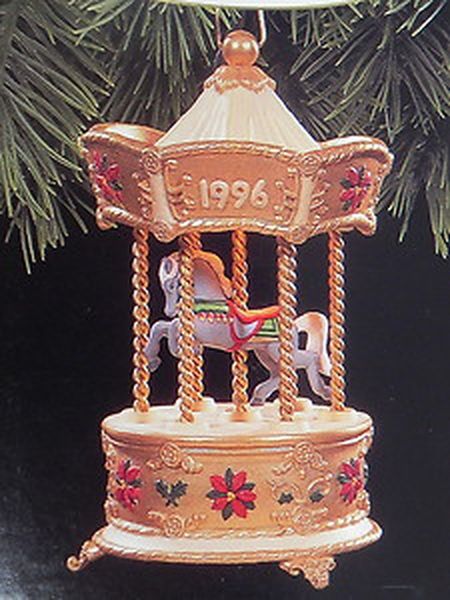 Aunt Krismas 'On the Beautiful Blue Danube' ornament by John (Collin) Francis. Year: 1996 - Tobin Fraley Holiday Carousel series #3. 'Mint In Box' condition.