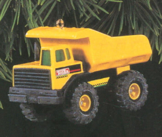 Aunt Krismas 'Tonka Mighty Dump Truck' ornament by Hallmark. Year: 1996 - Tonka  series #0. 'Mint In Box' condition.