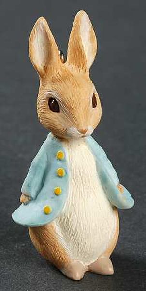 Aunt Krismas 'Peter Rabbit' ornament by LaDene Votruba. Year: 1996 - Beatrix Potter series #1. 'Mint In Box' condition.