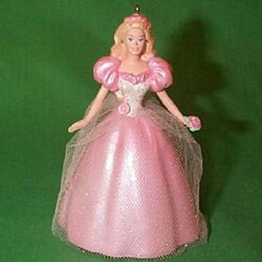 Aunt Krismas 'Pink Dress' ornament by Patricia Andrews. Year: 1996 - Springtime Barbie series #2. 'Mint In Box' condition.