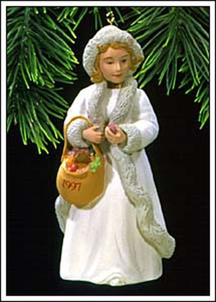 Aunt Krismas 'Kolyada' ornament by LaDene Votruba. Year: 1997 - Christmas Visitors series #3. 'Mint In Box' condition.
