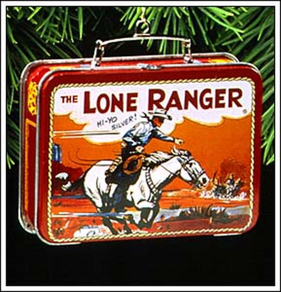 Aunt Krismas 'The Lone Ranger' ornament by Steve Goslin. Year: 1997 - Lunch Box  series #0. 'Mint In Box' condition.