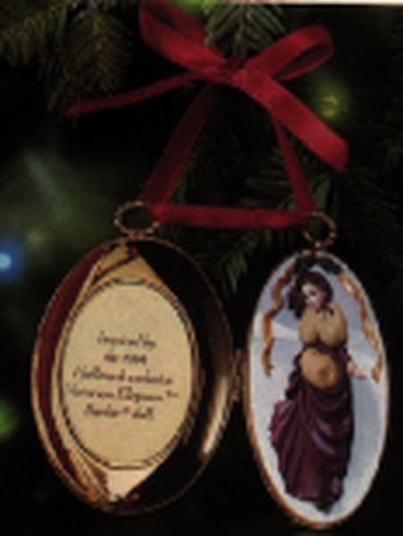 Aunt Krismas 'Victorian Elegance Barbie Ornament' ornament by Patricia Andrews. Year: 1997 - Victorian Elegance Barbie  series #0. 'Mint In Box' condition.